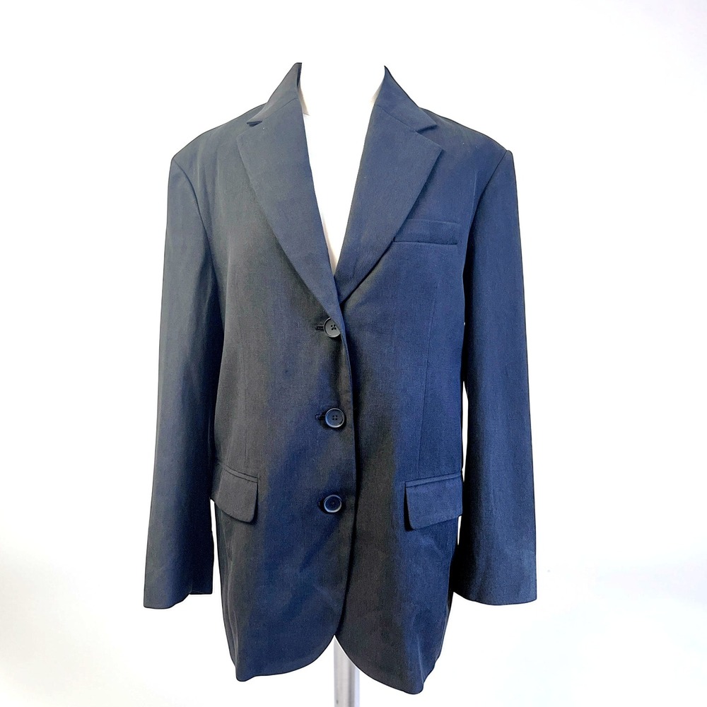 Everlane Blazer Retro Type Oversized Lined Minimalist Capsule Women Black Size 2